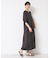 【洗える】パフスリーブAラインワンピース（S～L）