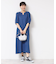 【洗える】パフスリーブAラインワンピース（S～L）