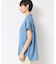 【洗える】リネンブレンドデニムフリルシャツ
