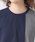 【洗える】ブロック切り替えTシャツ