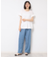 ◆【洗える】ラッフルドッキングカットソー