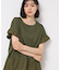 ◆【洗える】ラッフルドッキングカットソー