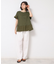 ◆【洗える】ラッフルドッキングカットソー
