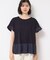 ◆【洗える】ラッフルドッキングカットソー