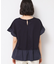 ◆【洗える】ラッフルドッキングカットソー