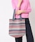 【マシンウォッシャブル・A4収納可】ランダムボーダーニットBAG