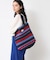 【マシンウォッシャブル・A4収納可】ランダムボーダーニットBAG