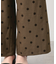 【洗える】フロッキードットパンツ