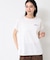 【洗える】フレンチスリーブロゴ入りTシャツ