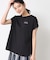 【洗える】フレンチスリーブロゴ入りTシャツ