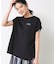 【洗える】フレンチスリーブロゴ入りTシャツ