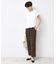 【ウエストゴム・洗える】センターライン入りテーパードパンツ（XS～L）