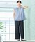 【ウエストゴム・洗える】アウトポケットワイドパンツ（XS～L）