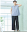 【ウエストゴム・洗える】アウトポケットワイドパンツ（XS～L）