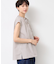 【洗える】ストライプ柄フレンチスリーブスキッパ―ブラウス