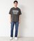 【洗える】オーガニックコットン ロゴプリントTシャツ