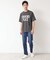 【洗える】オーガニックコットン ロゴプリントTシャツ