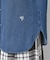 【洗える】フリルデニムシャツ
