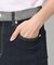 【洗える】デニムカーブパンツ