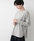 【選べる首元デザイン/洗える】クルーネックロングTシャツ