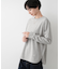 【選べる首元デザイン/洗える】クルーネックロングTシャツ