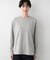 【選べる首元デザイン/洗える】クルーネックロングTシャツ