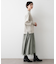 【洗える】ニットチュールドッキングワンピース
