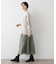 【洗える】ニットチュールドッキングワンピース