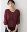 【2点セット/3WAY/洗える】ノースリーブインナー付きVネックショート丈ニット