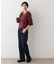 【2点セット/3WAY/洗える】ノースリーブインナー付きVネックショート丈ニット