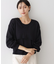 【2点セット/3WAY/洗える】ノースリーブインナー付きVネックショート丈ニット
