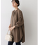 【洗える】ラグランスリーブチュニックシャツ