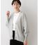 【洗える】ジャガード編みVネックカーディガン