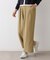 【セットアップ可・洗える】ダブルタックワイドパンツ