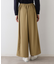 【セットアップ可・洗える】ダブルタックワイドパンツ