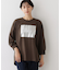 【洗える】箔プリントロングTシャツ