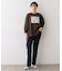 【洗える】箔プリントロングTシャツ