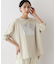 【洗える】箔プリントロングTシャツ