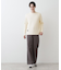 【洗える】コットンカシミヤワッフルプルオーバー