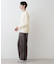 【洗える】コットンカシミヤワッフルプルオーバー