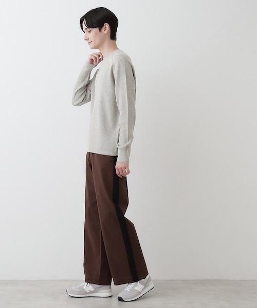 洗える】コットンカシミヤワッフルプルオーバー｜デッサンの通販