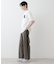 【洗える】コットンツイルサイドライン入りパンツ