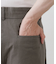 【洗える】コットンツイルサイドライン入りパンツ