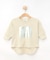 【リンクコーデ/洗える】箔プリント7分袖Tシャツ