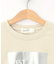 【リンクコーデ/洗える】箔プリント7分袖Tシャツ