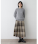 【ユニセックス・洗える】クルーネックケーブルニット