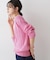 【ユニセックス・洗える】クルーネックケーブルニット