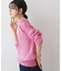 【ユニセックス・洗える】クルーネックケーブルニット