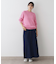 【ユニセックス・洗える】クルーネックケーブルニット
