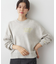 【洗える】メッセージ刺繍入りジャガードニット